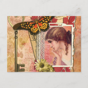 Moderne Vintage Postkarte