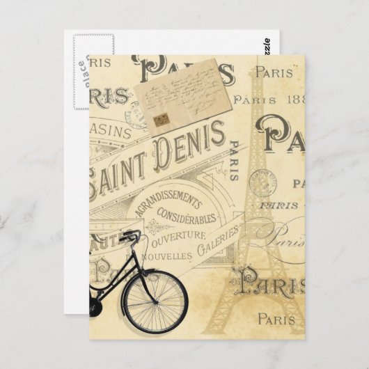 Moderne Vintage Postkarte (Vorne/Hinten)