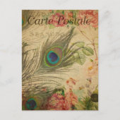 Moderne Vintage Postkarte (Vorderseite)