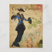 Moderne Vintage Postkarte (Vorderseite)