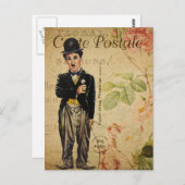 Moderne Vintage Postkarte (Vorne/Hinten)