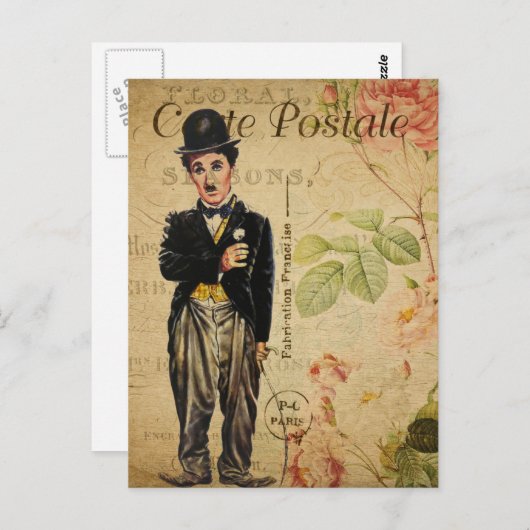 Moderne Vintage Postkarte (Vorne/Hinten)