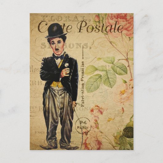Moderne Vintage Postkarte (Vorderseite)