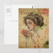 Moderne Vintage Postkarte (Vorne/Hinten)