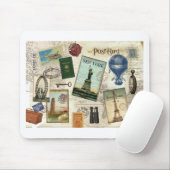 Moderne Vintage Reise Mousepad (Mit Mouse)