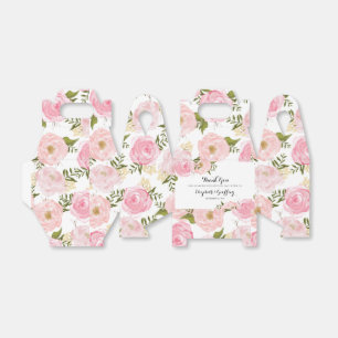 Moderne Vintage Rosa Personalisierte Hochzeit Geschenkschachtel