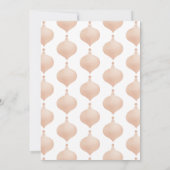 Moderne Vintage Rose Goldtypografie Chritsmas Ankündigung (Rückseite)