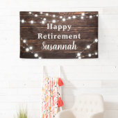 Moderne Vintage Rustikale Party-Dekoration Banner (Insitu)