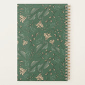 Moderne Vintage-Salbei-Grün-Laubmuster Planer (Rückseite)