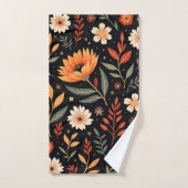 Moderne Vintage Sammlung von Blumen Badhandtuch Set (Handtuch)