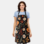 Moderne Vintage Sammlung von Blumen Schürze (Getragen)