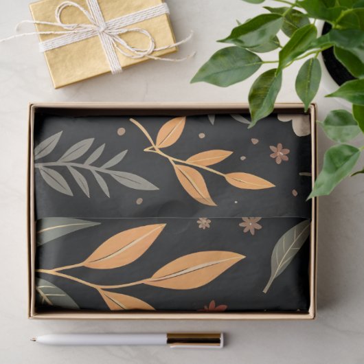 Moderne Vintage Sammlung von Blumen Seidenpapier (Geschenk)