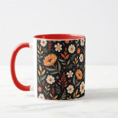 Moderne Vintage Sammlung von Blumen Tasse (Links)