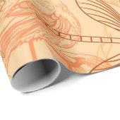 moderne Vintage Schmetterlinge Geschenkpapier (Rolleneckpunkt)