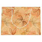 moderne Vintage Schmetterlinge Große Geschenktüte (Vorderseite)