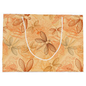 moderne Vintage Schmetterlinge Große Geschenktüte (Rückseite)