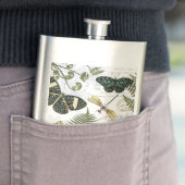 moderne Vintage Schmetterlinge und Libellen Flachmann (Beispiel)