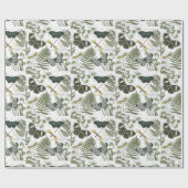 moderne Vintage Schmetterlinge und Libellen Geschenkpapier (Flach)