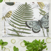 moderne Vintage Schmetterlinge und Libellen Handtuch (Gefaltet)