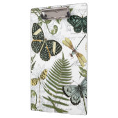 moderne Vintage Schmetterlinge und Libellen Klemmbrett (Links)