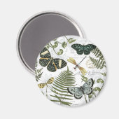 moderne Vintage Schmetterlinge und Libellen Magnet (Vorderseite/Rückseite)