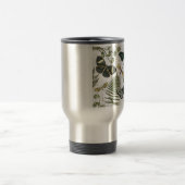 moderne Vintage Schmetterlinge und Libellen Reisebecher (Mittel)