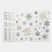 moderne Vintage Schneeflocken Handtuch (Horizontal)