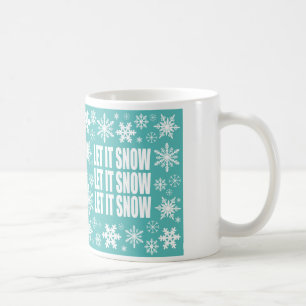 moderne Vintage Schneeflocken Kaffeetasse