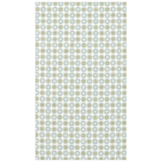 moderne Vintage Schneeflocken Tischdecke (Vorderseite)