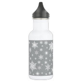 moderne Vintage Schneeflocken Trinkflasche (Links)