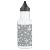 moderne Vintage Schneeflocken Trinkflasche (Rechts)