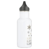 moderne Vintage Schneeflocken Trinkflasche (Links)