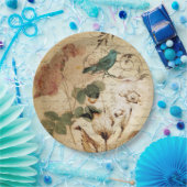 Moderne Vintage Schriften Pappteller (Party)