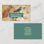 Moderne Vintage Schriften Visitenkarte (Vorne/Hinten)