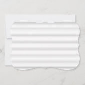 Moderne Vintage Scroll Hochzeitsvorlage Einladung (Rückseite)