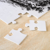 moderne Vintage Spuk Villa Puzzle (Seite)