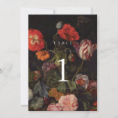 moderne Vintage Tischnummer (Vorderseite)