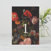 moderne Vintage Tischnummer (Stehend Vorderseite)