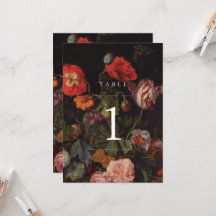 moderne Vintage Tischnummer