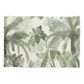 Moderne Vintage tropische Jungle-Blätter #1 #tropi Kissenbezug (Rückseite)