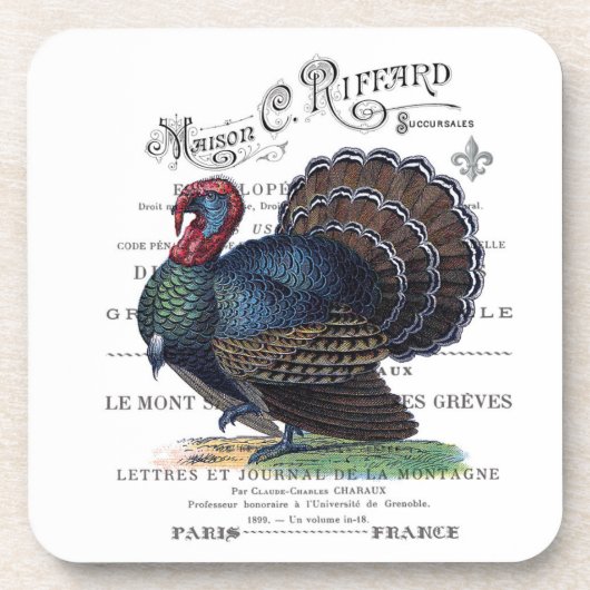 moderne Vintage Türkei Untersetzer (Vorderseite)