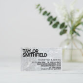 Moderne Vintage Visitenkarte für Unternehmen (Stehend Vorderseite)