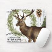 moderne vintage-wald-winter-hirsch mousepad (Mit Mouse)