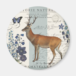 moderne vintage Waldhirsche Magnet