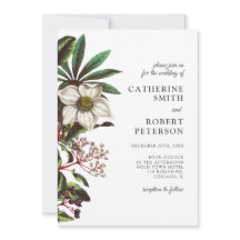 Moderne Vintage weiße Weihnachtsfeier Rose