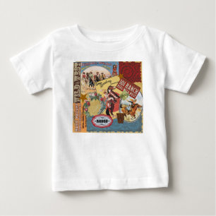 moderne vintage western cowgirl baby t-shirt