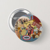 moderne Vintage Western Cowgirl Button (Vorne & Hinten)
