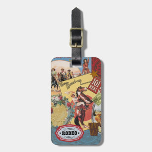 moderne Vintage Western Cowgirl Gepäckanhänger