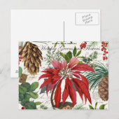 Moderne vintage Wintergarten Blumenpostkarte Postkarte (Vorne/Hinten)