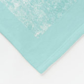 Moderne Vintage Winterschneeflocken Hirschen Fleecedecke (Ecke)